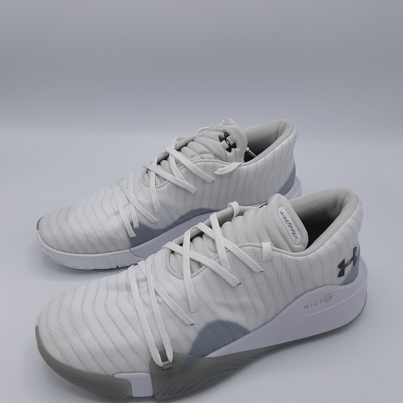 Under Armour Men's Spawn Low Basketball Shoe White - Picture 4 of 6